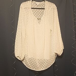 Textured white shirt